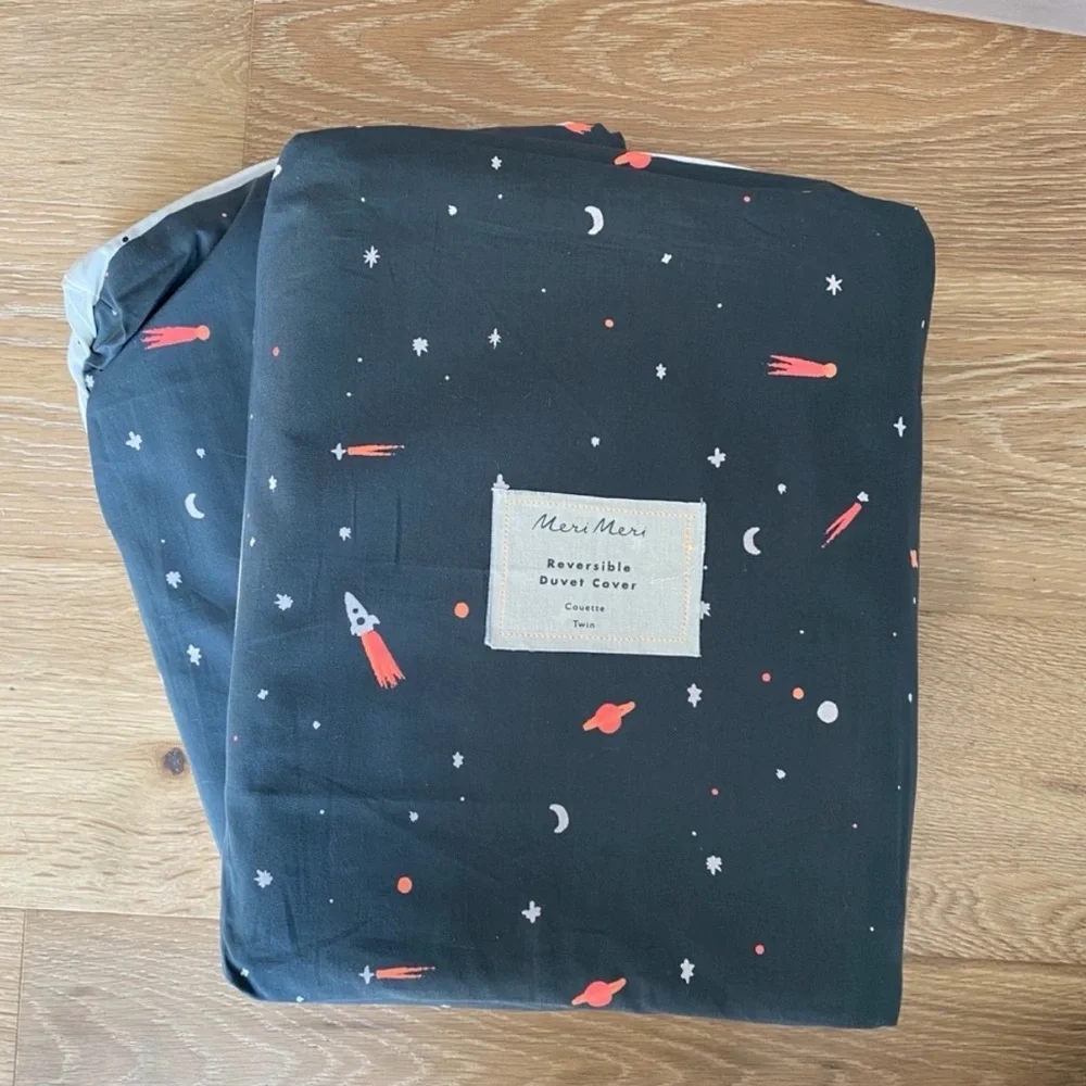 Meri‎ Meri | Organic Reversible Space Duvet Cover